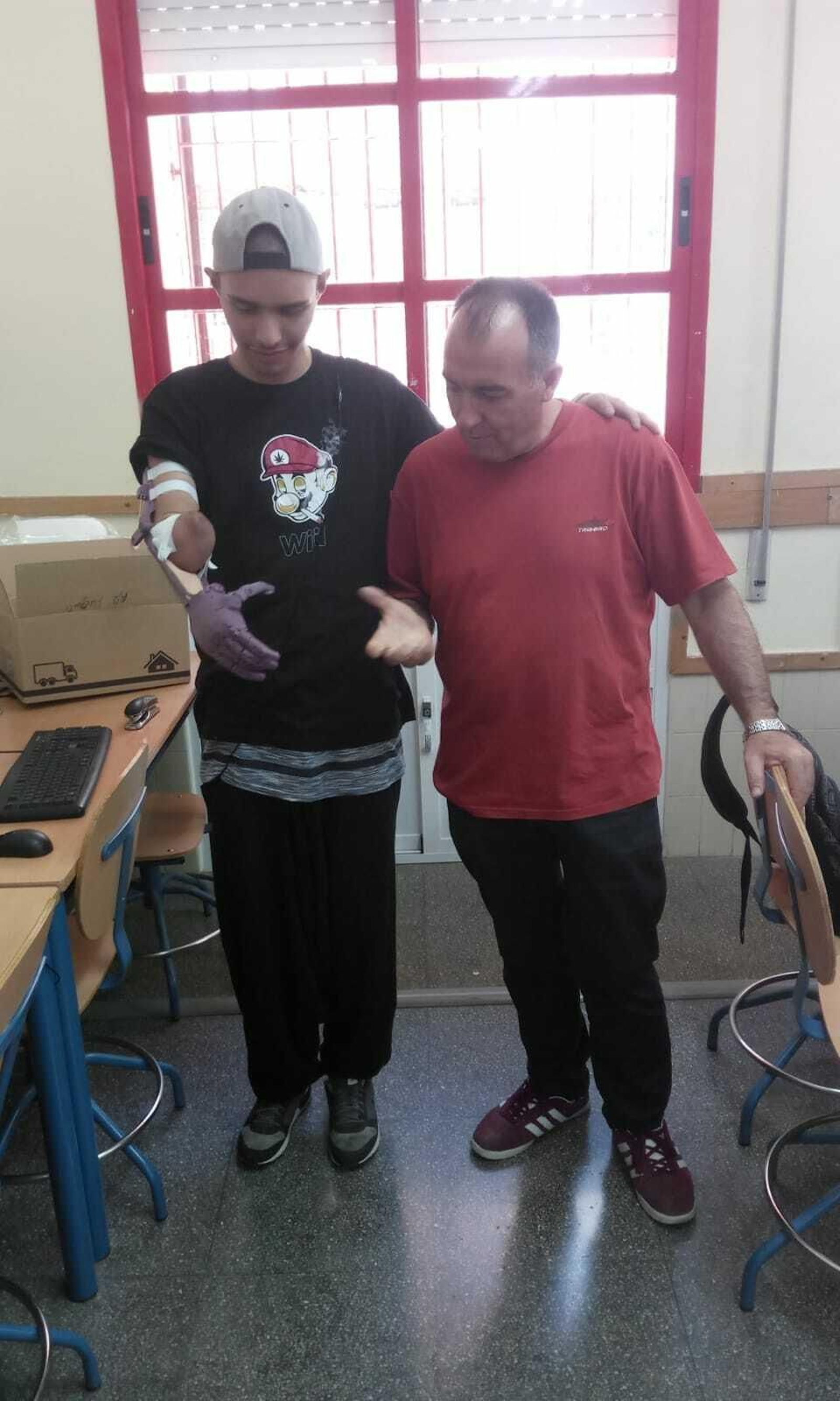 Fotogalería del proceso de elaboración del brazo mecánico