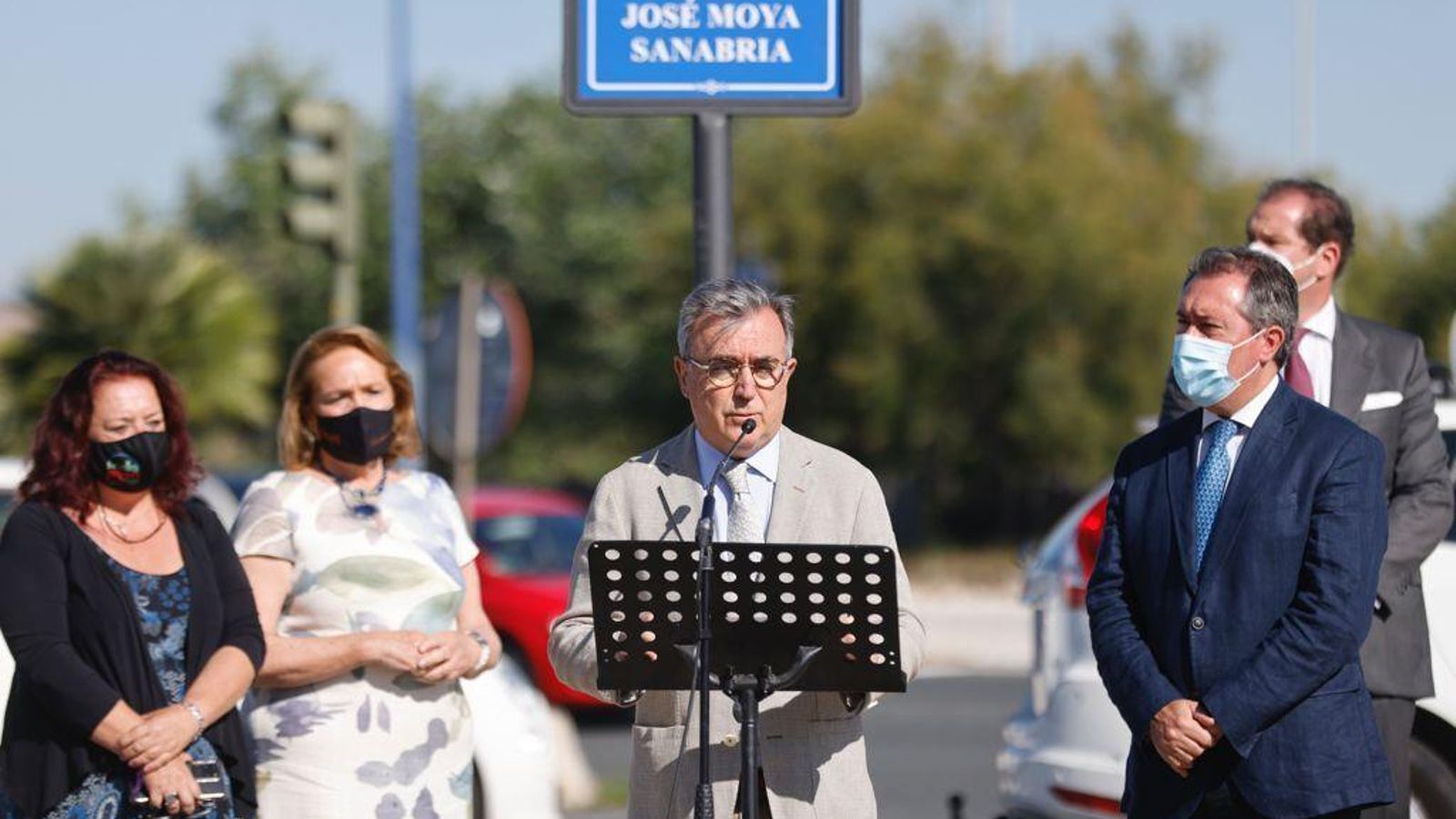 El periodista Ignacio Martínez, uno de los promotores de la glorieta dedicada a José Moya Sanabria.