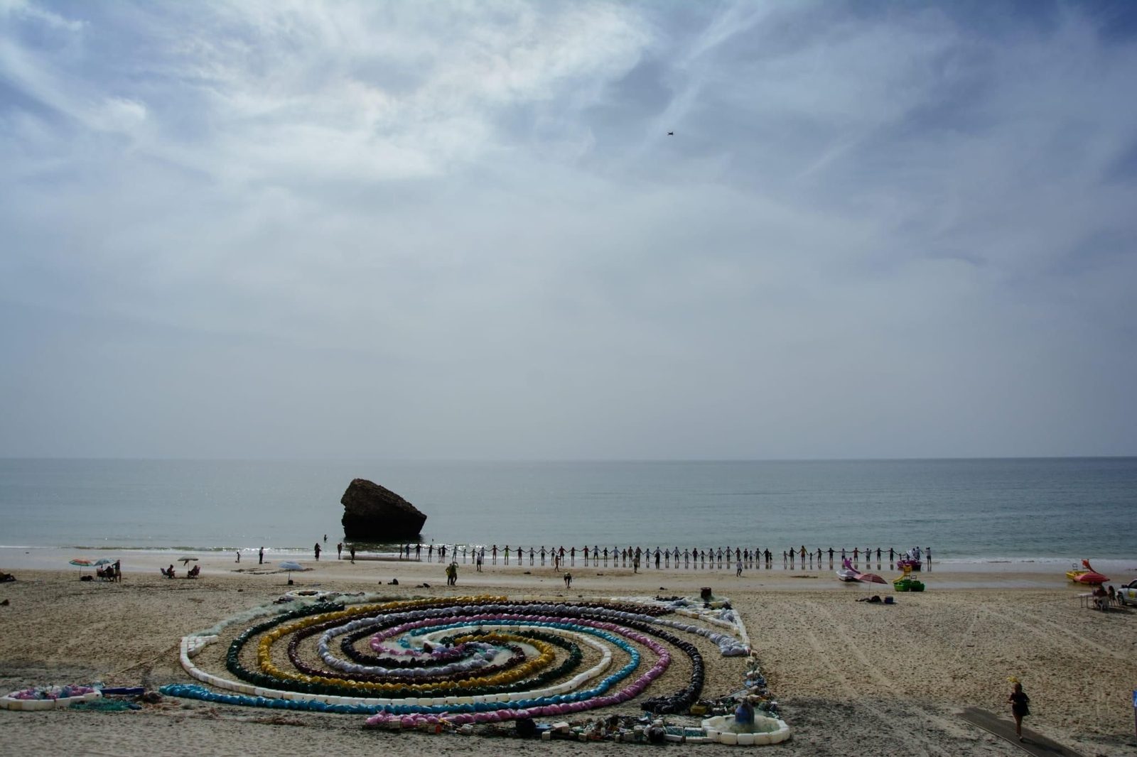 La obra de arte hecha en Torre La Higuera, en Matalascañas.