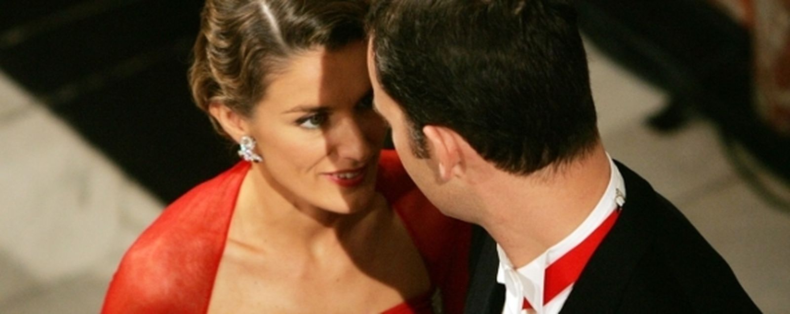 La reina Letizia con un diseño de Lorenzo Caprile.