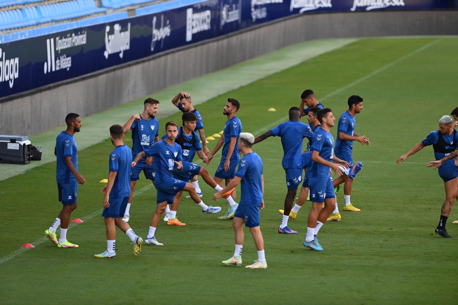 Así trabaja el Málaga CF antes de visitar al CD Mirandés