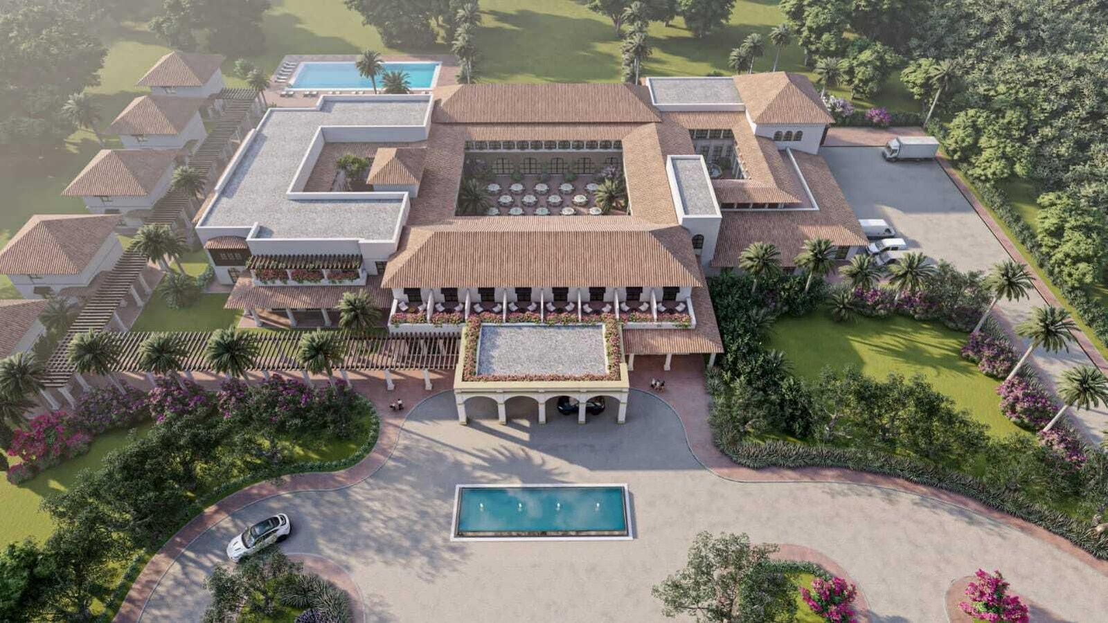 Recreación del hotel rural con el que contará Jimena.