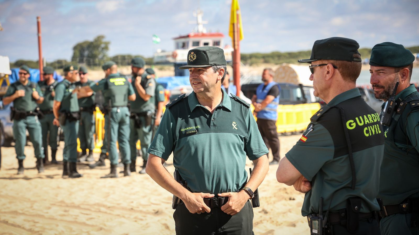 Imágenes del dispositivo en Bajo de Guía de la Guardia Civil