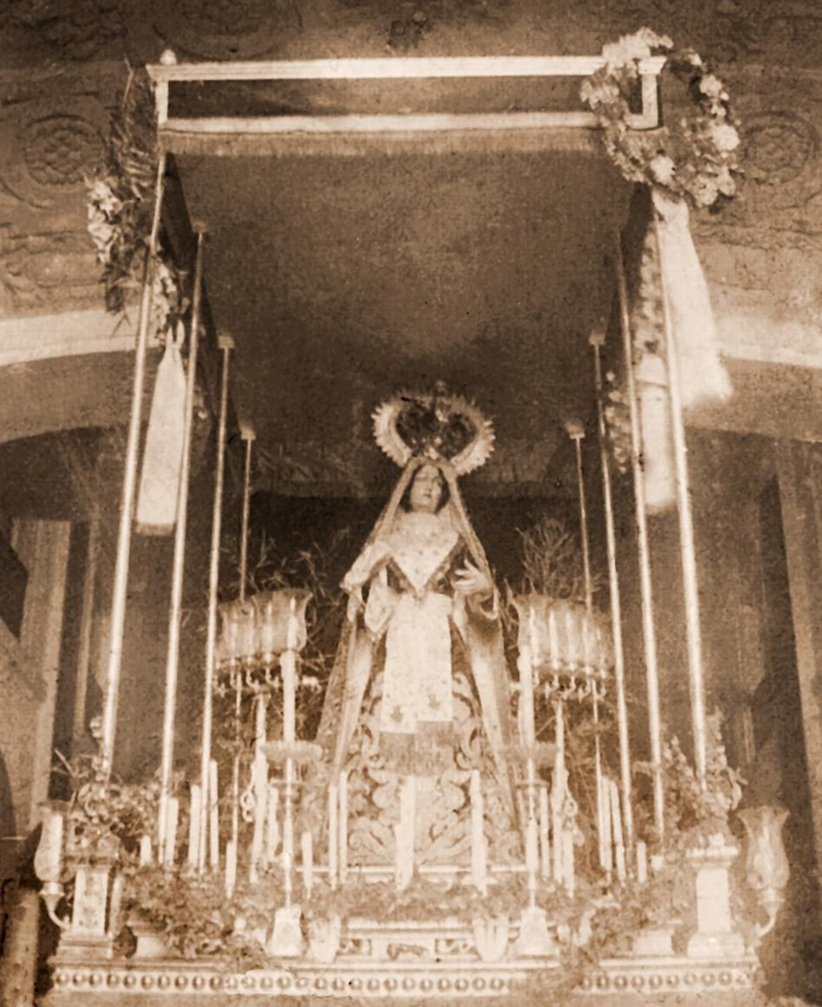 Palio de la Virgen de la Mayor Aflicción en San Agustín.