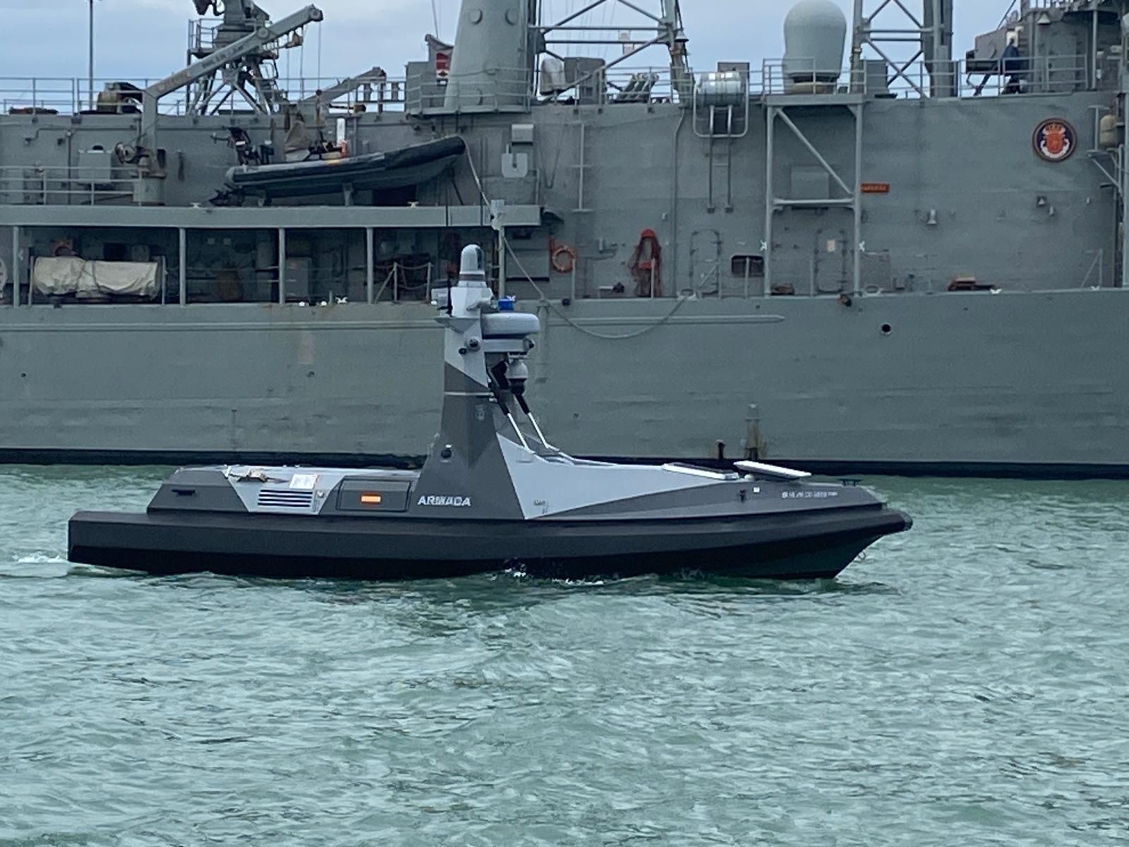 Así es el dron marítimo de la Armada que patrullará las aguas del estrecho de Gibraltar