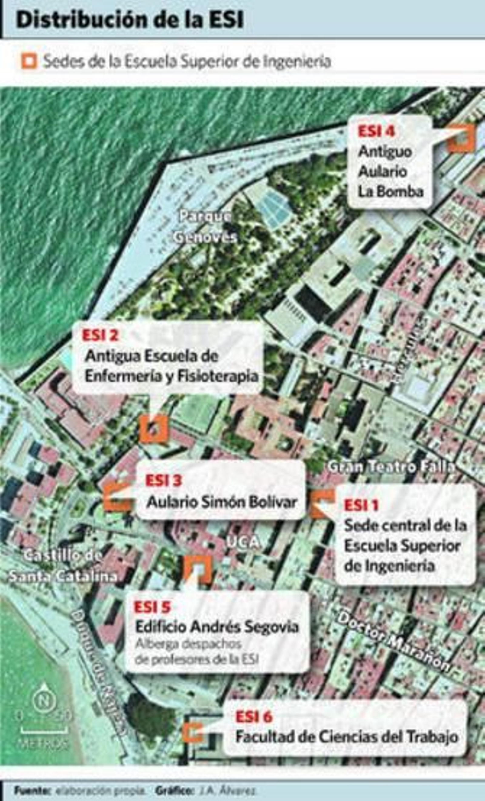 Los alumnos y docentes de la ESI se repartirán en seis sedes a partir de mañana