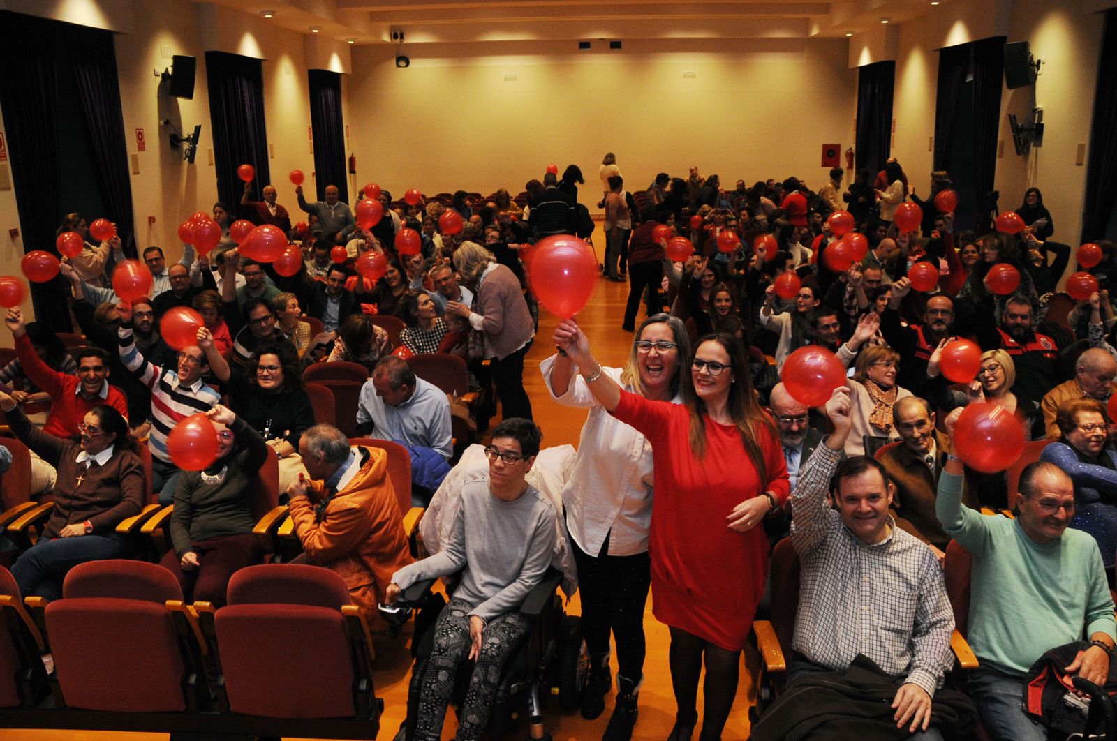 Celebración en el salón de actos del palacio de la Merced.