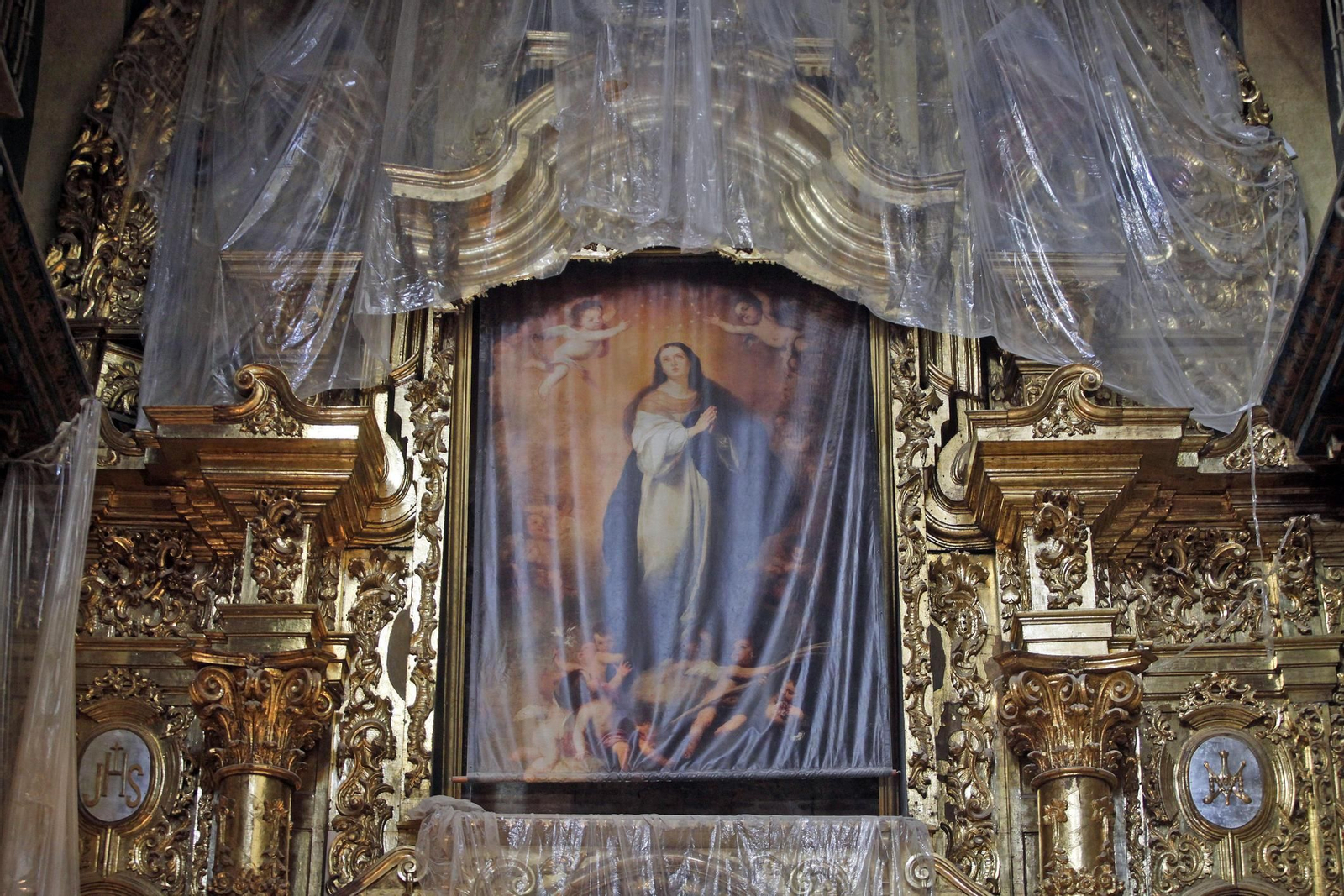 Imágenes de cómo se salvo el Oratorio de San Felipe Neri de la ruina