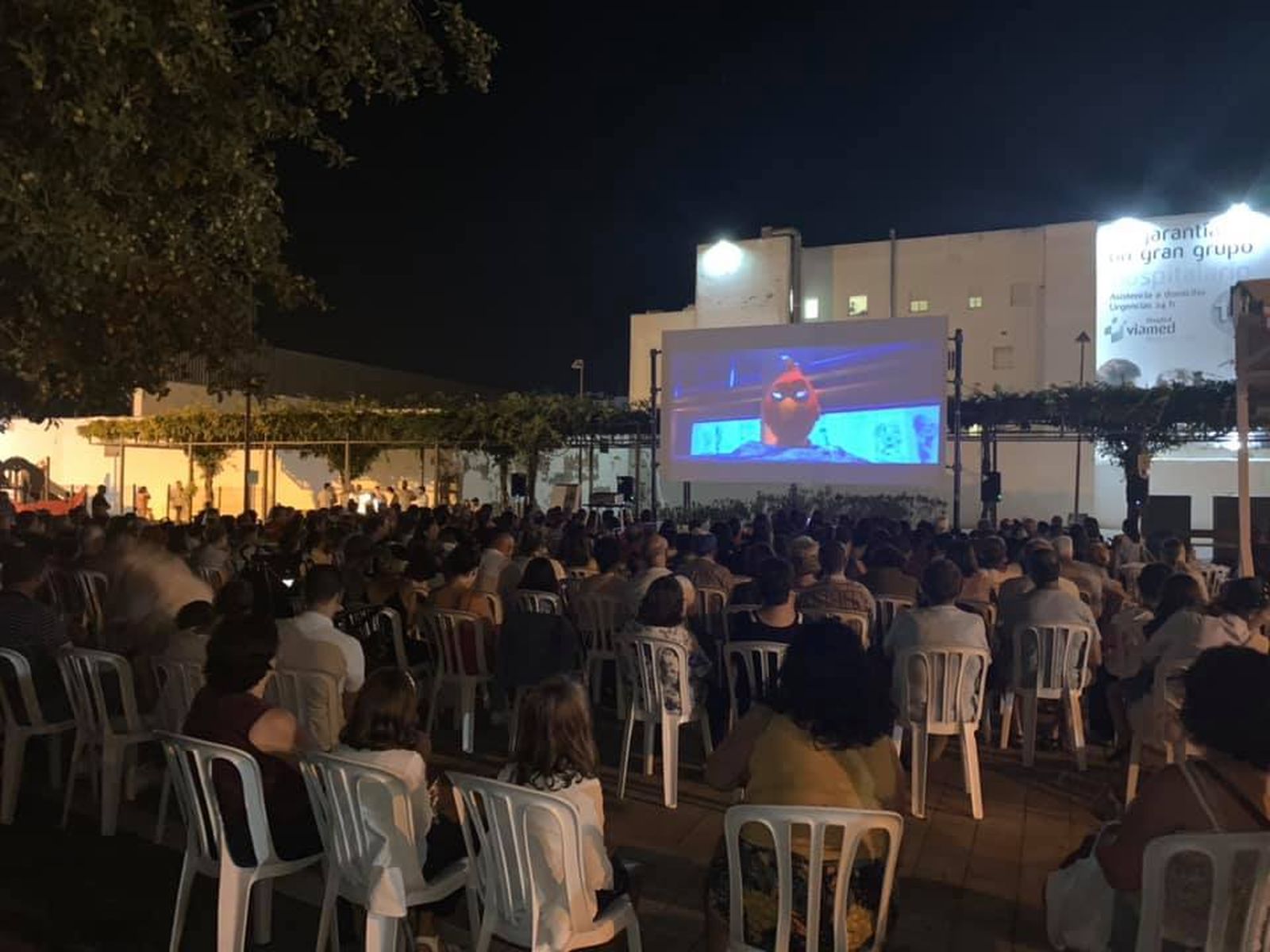 Cine de verano en la plaza de las Bodegas, en una imagen de archivo.