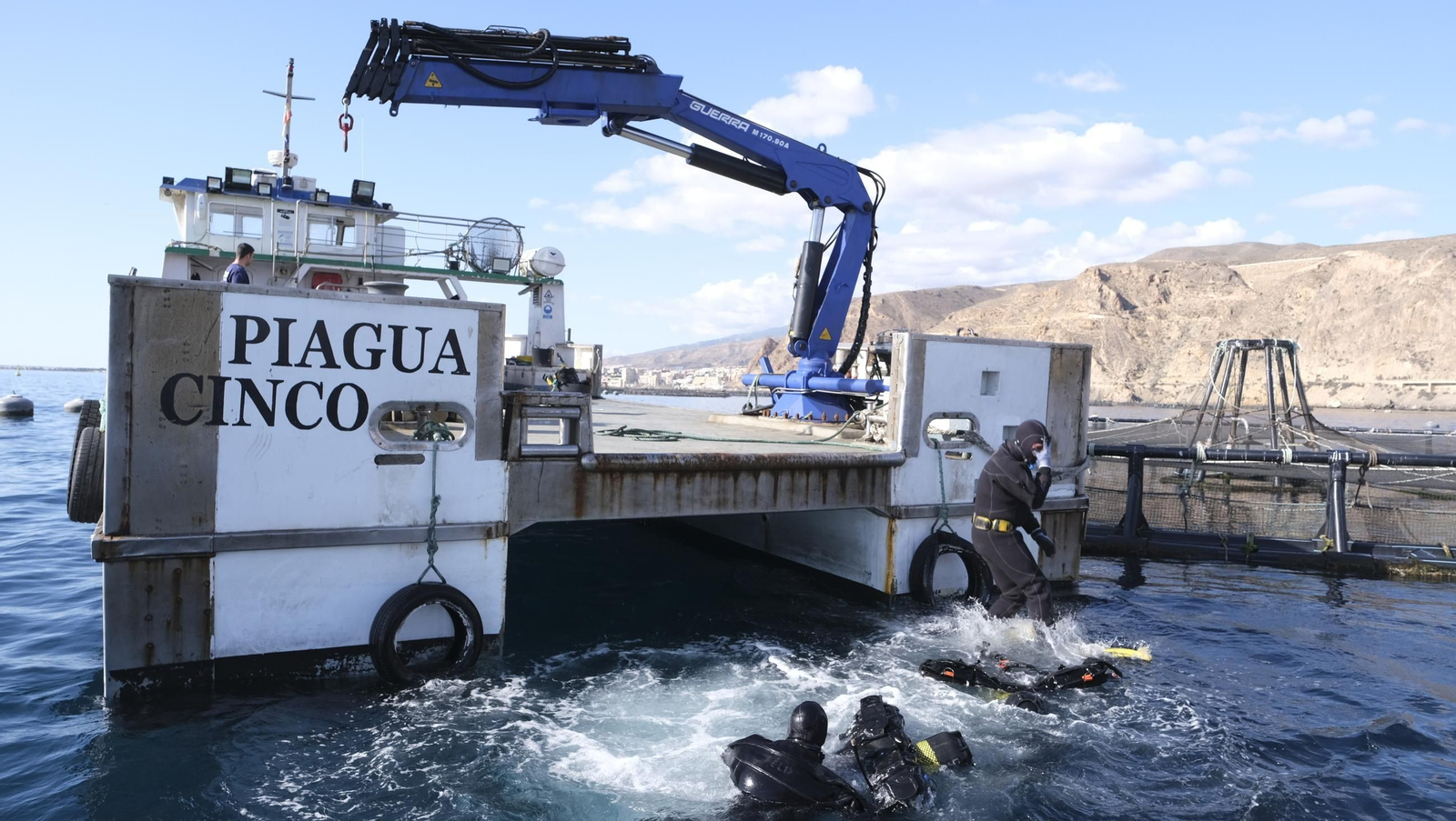 La piscifactoría de El Cañarete, en imágenes