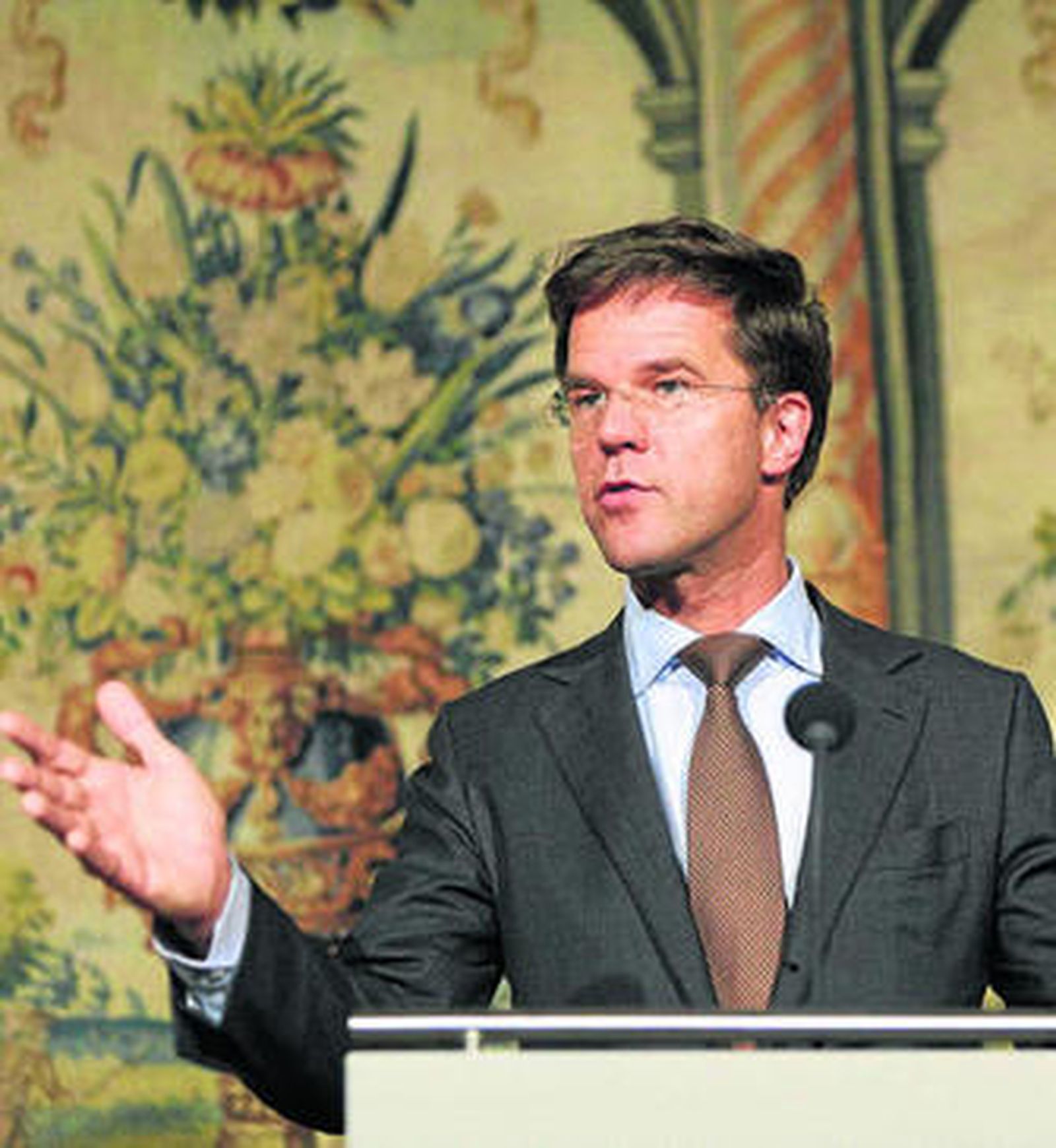 Mark Rutte informa a los periodistas de la formación de su Gabinete en los Países Bajos.
