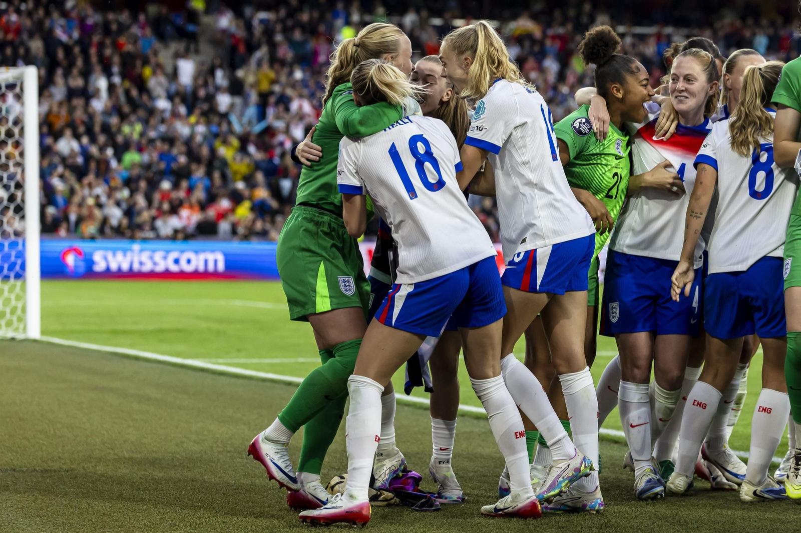 Las mejores imágenes de la final España - Inglaterra de la Eurocopa femenina