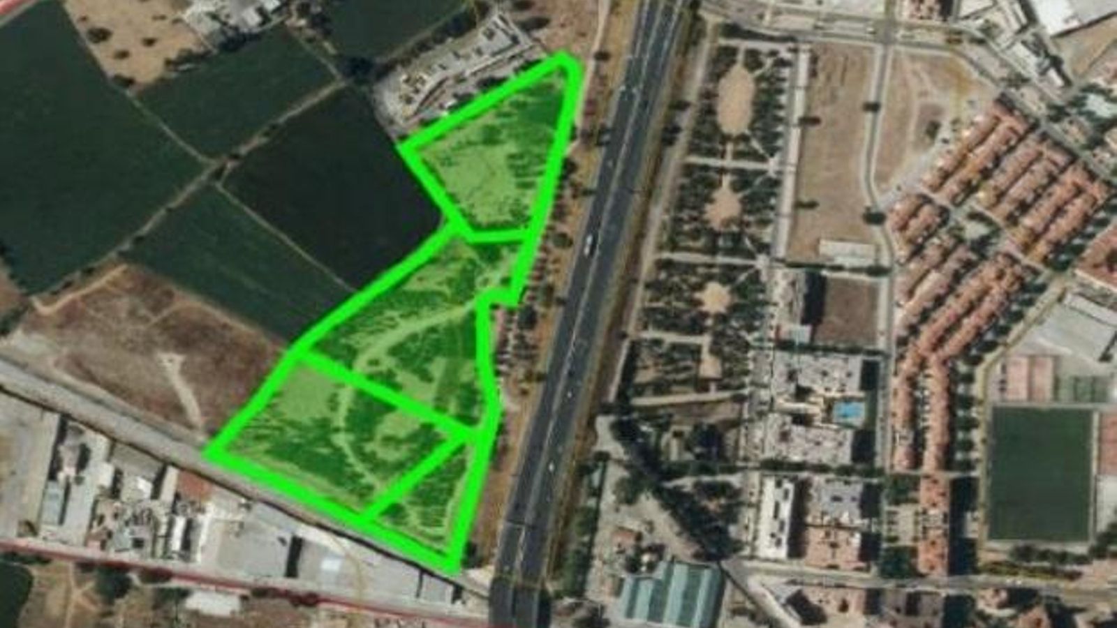 Localización del proyecto, junto al Punto Limpio.