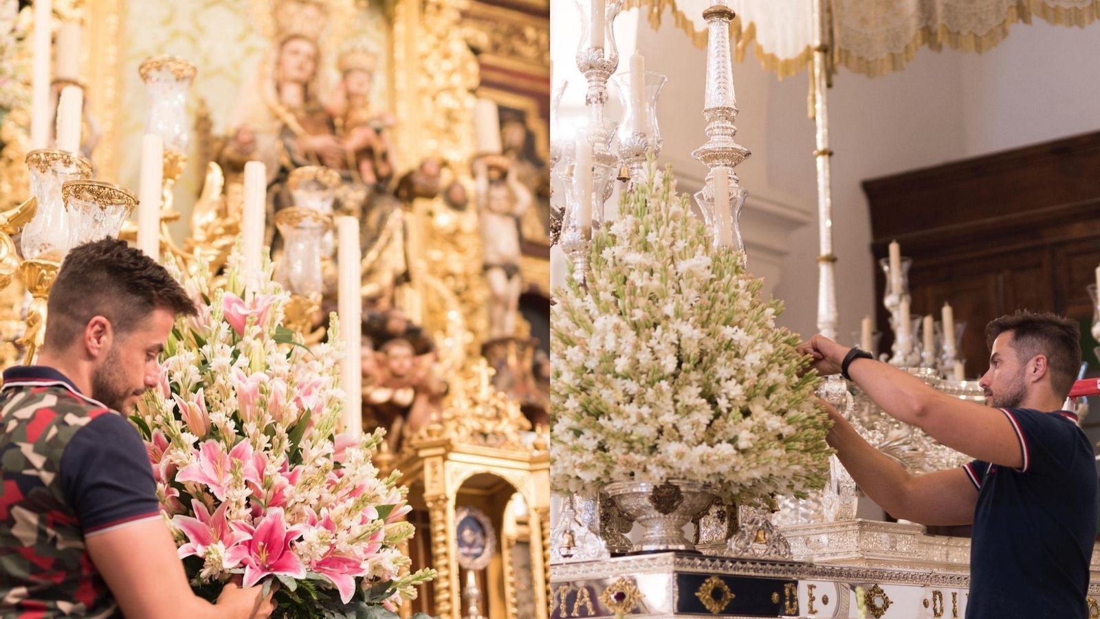 El florista onubense Antonio Rivera