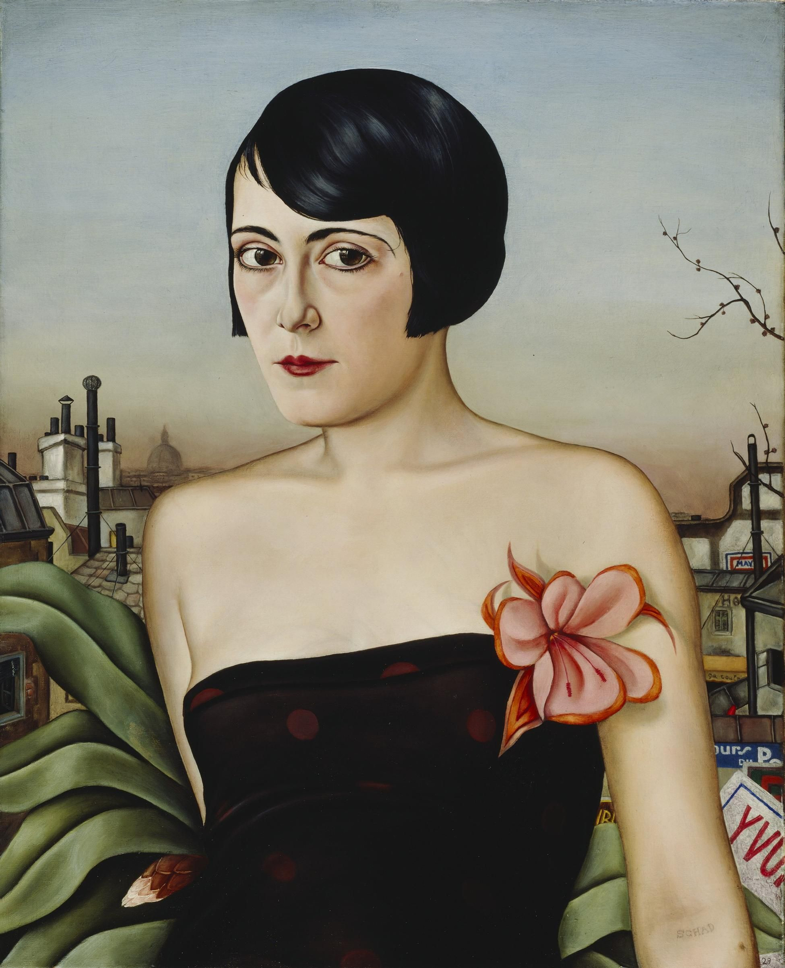 Detalle de 'Maika' (1929), de Christian Schad.