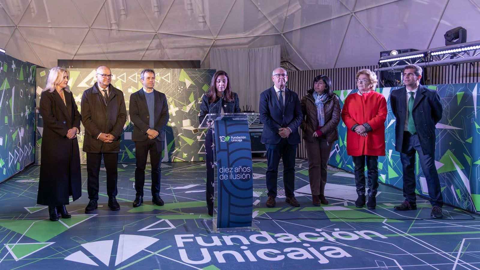 Inauguración en Jaén del Espacio Fundación Unicaja con motivo de la conmemoración del décimo aniversario de la entidad