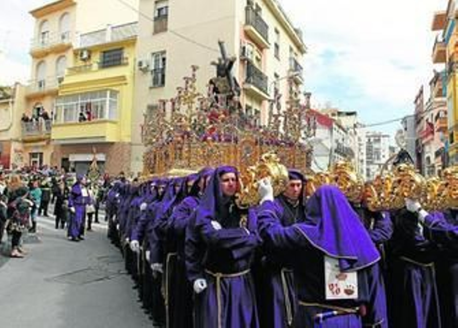 El Señor de los Pasos en el Monte Calvario, después de bajar la Cruz Verde.