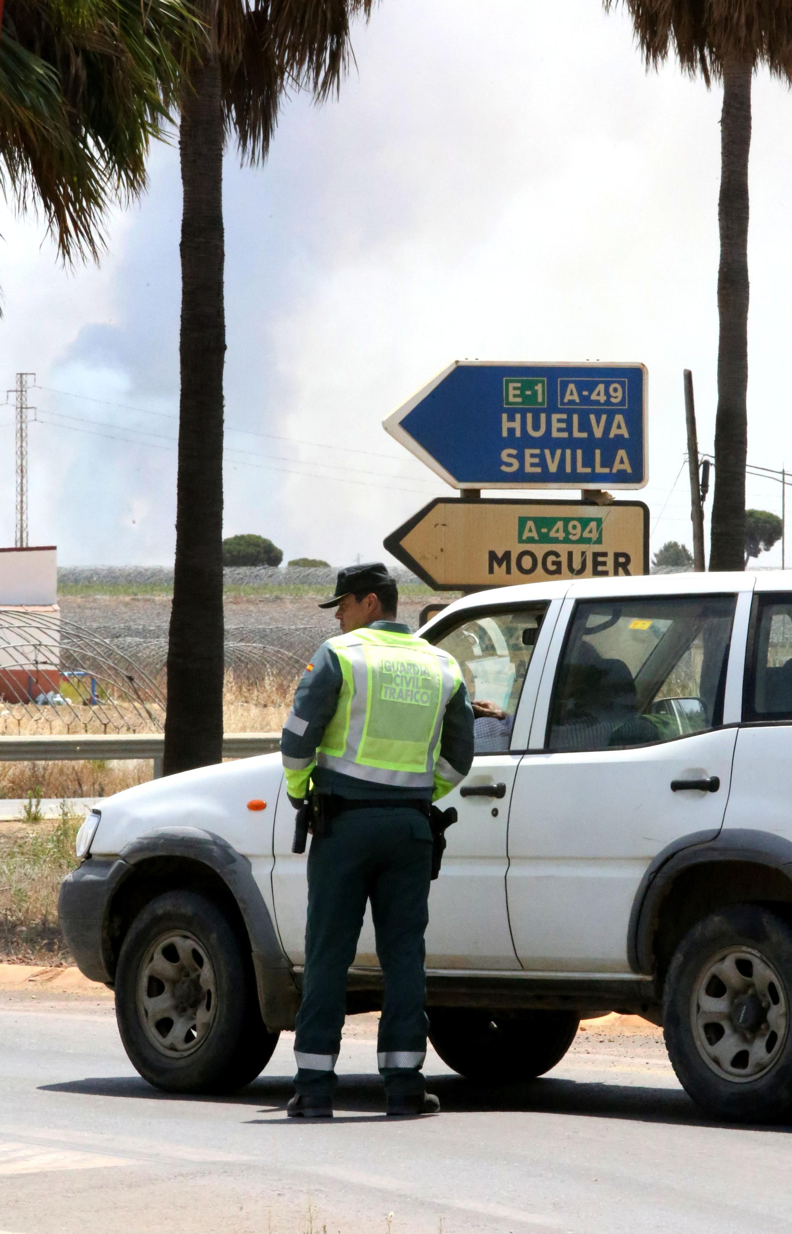Las consecuencias del incendio en Mazagón