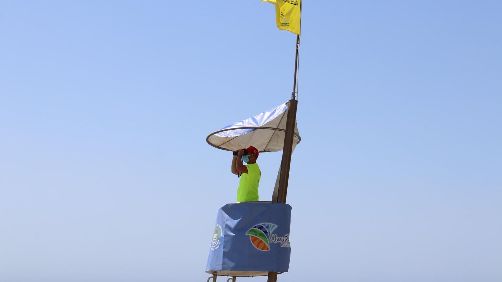 Bandera amarilla en Velilla