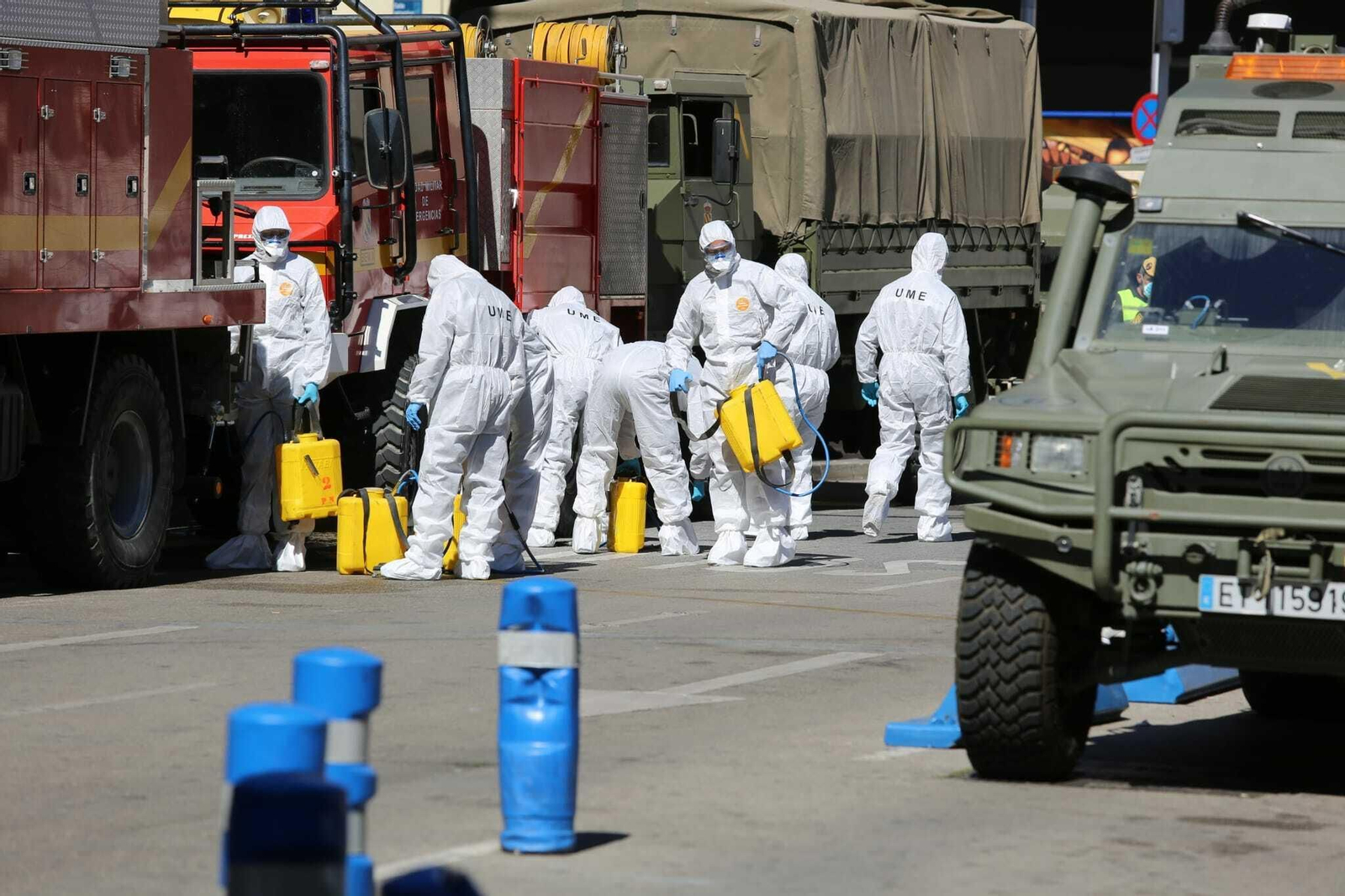 Las fotos del Ejército desplegado en Málaga
