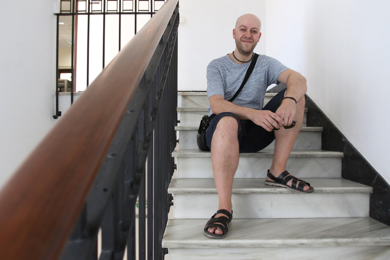 José Manuel Navarro, ayer.