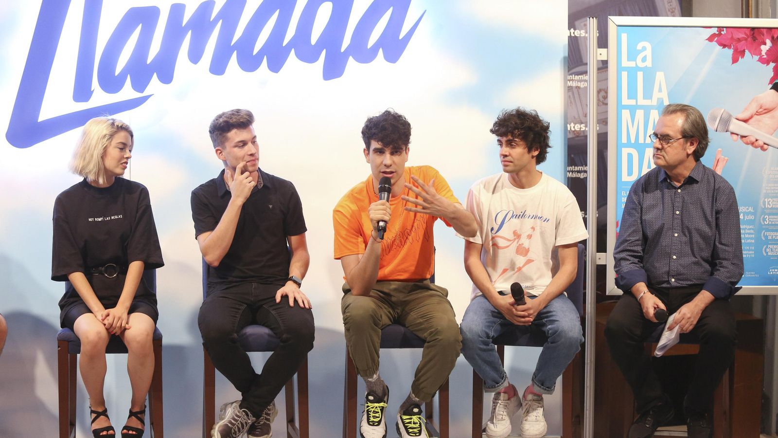 Nerea Rodríguez, Raoul Vázquez, Javier Ambrossi, Javier Calvo y Juan Antonio Vigar.