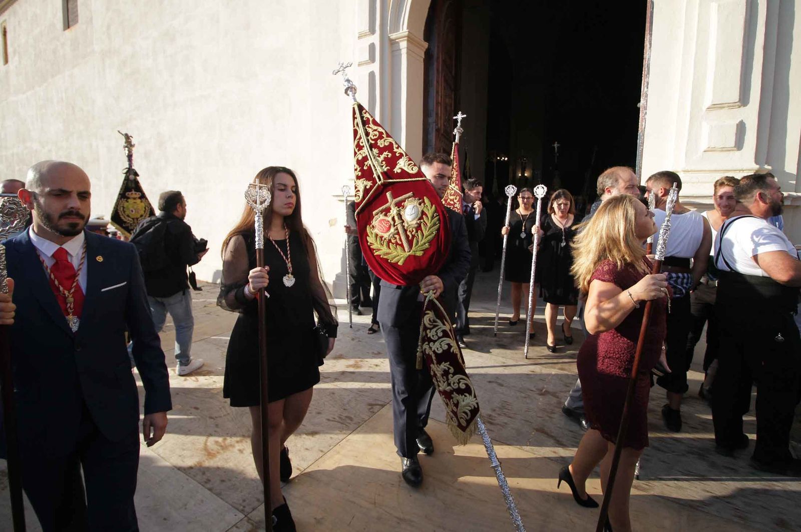 Imágenes del Señor de Pasión en la procesión del centenario de la hermandad