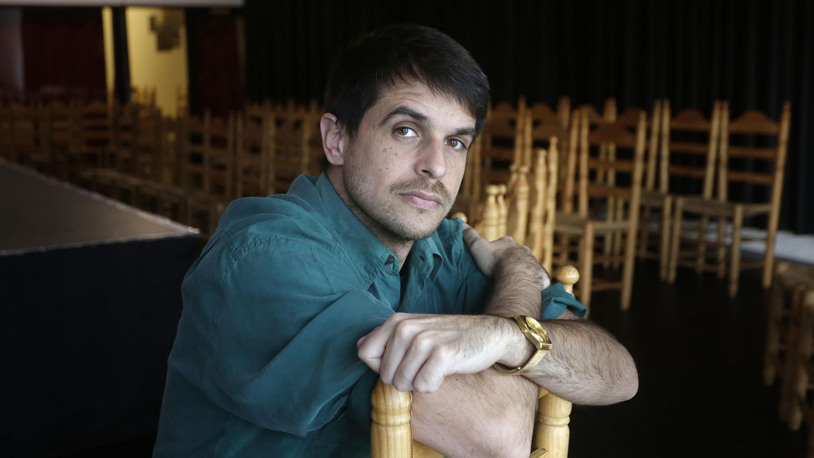 Carlos Reverte, ‘Rufo’, fotografiado en Flamenquería.