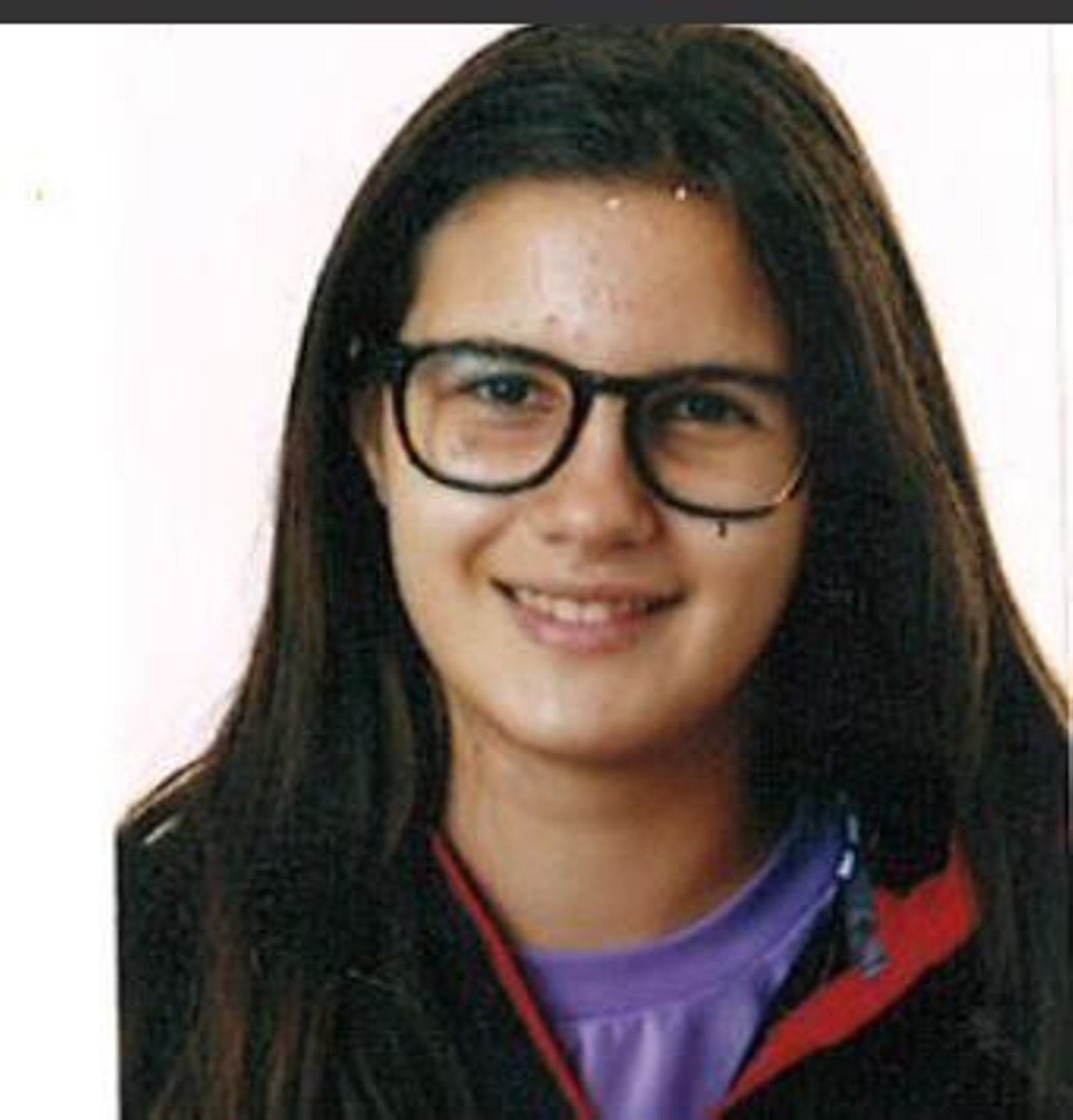 Foto de la menor facilitada por el Centro Nacional de Desaparecidos.