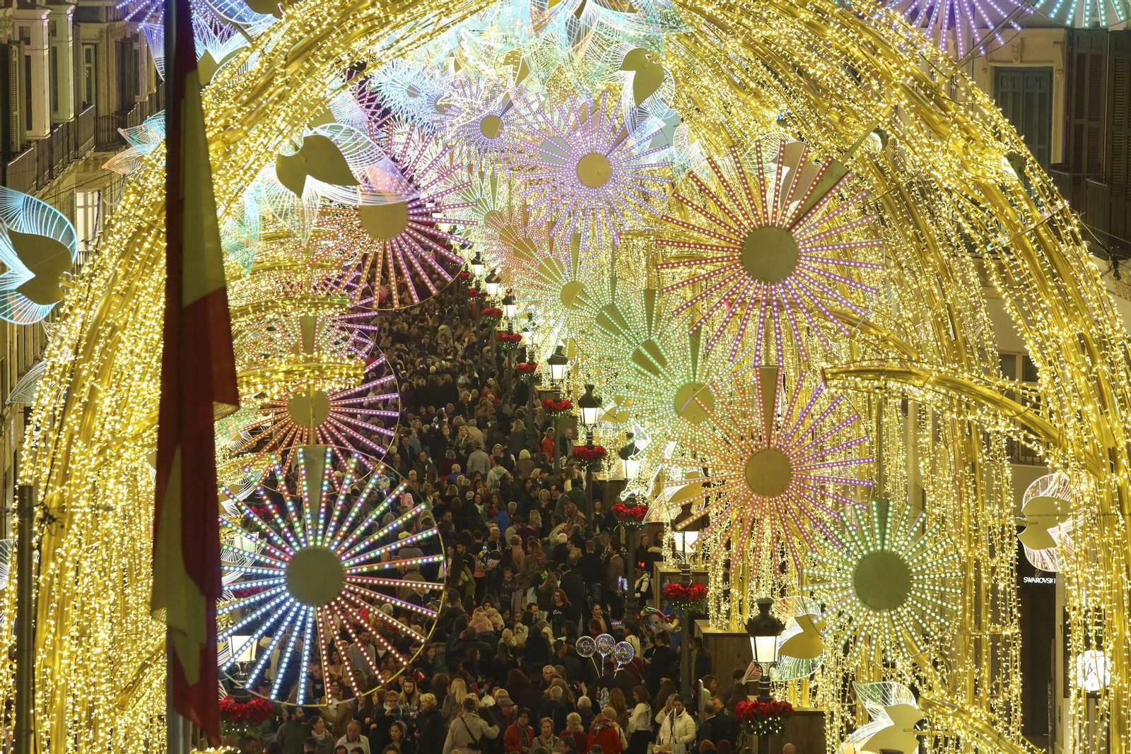 Las fotos de las luces de Navidad en Málaga Las fotos de las luces de Navidad en Málaga