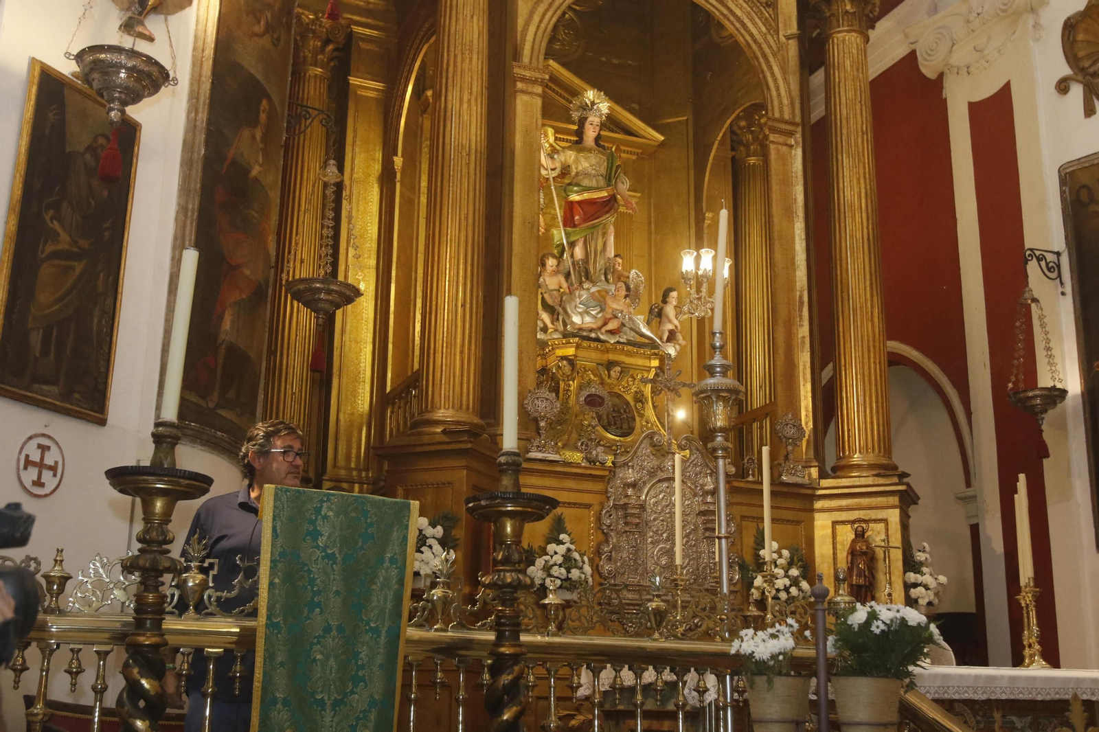 Las imágenes de la ofrenda floral del Córdoba CF a San Rafael