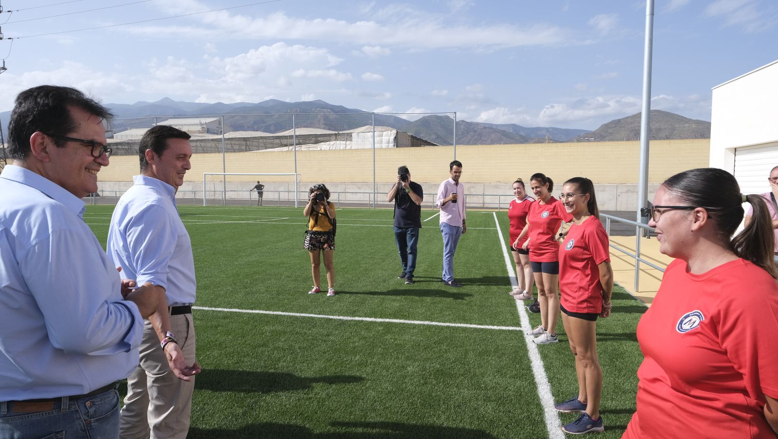 Imágenes de la inauguración de las nuevas instalaciones deportivas de la Venta del Viso (La Mojonera)