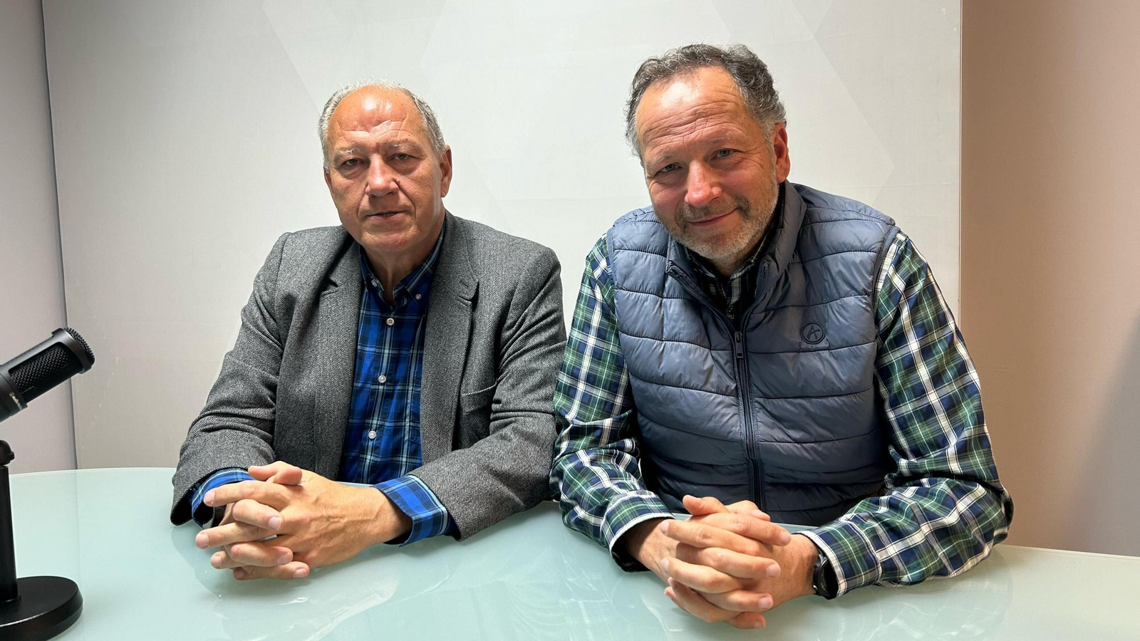 Antonio Santiago y Javier Prieto durante una entrevista con Diario de Sevilla