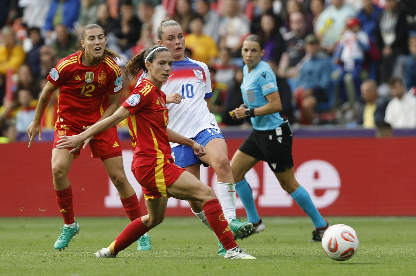 Las mejores imágenes de la final España - Inglaterra de la Eurocopa femenina