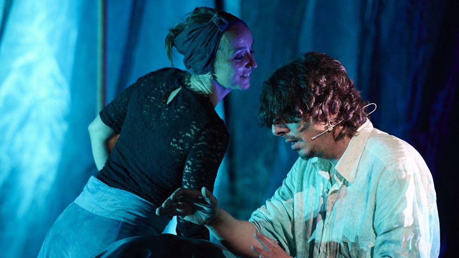 Rebeca Pérez y Javier Prieto en la representación.