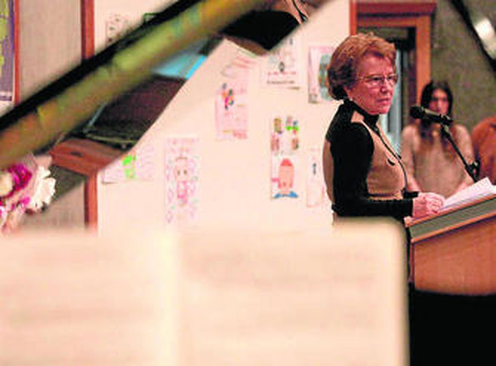 La presidenta de Asansull, en otro momento del acto.