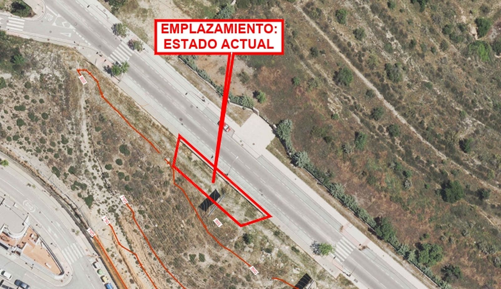 Emplazamiento del mirador.