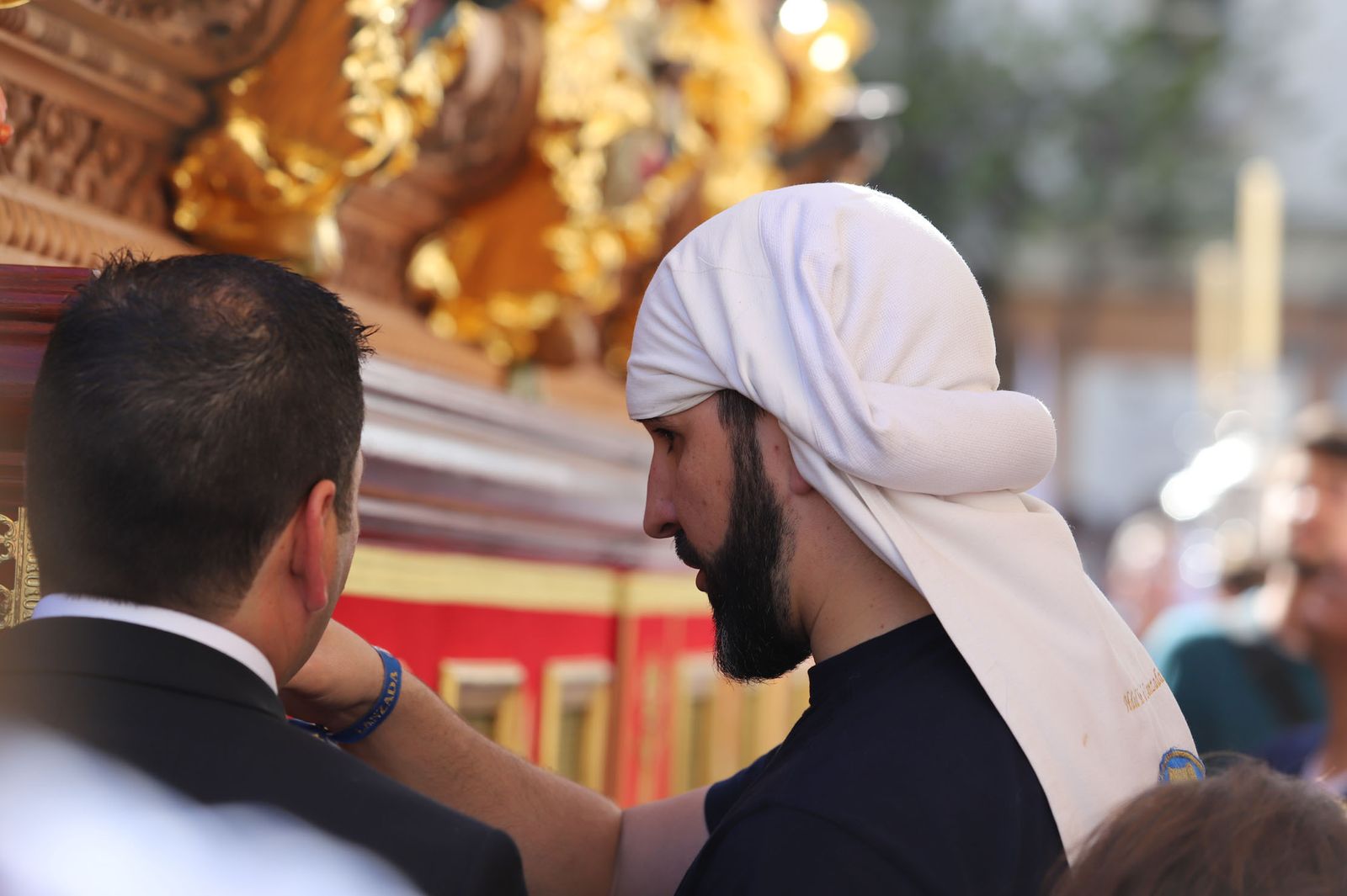 Imágenes de la procesión de la hermandad de la Lanzada de Huelva