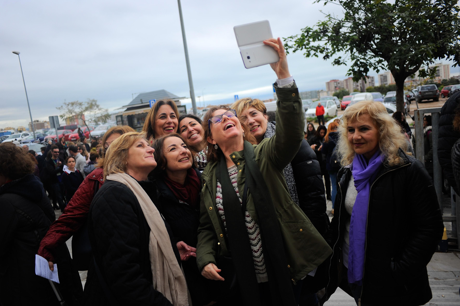 Concentración en la Ciudad de la Justicia.