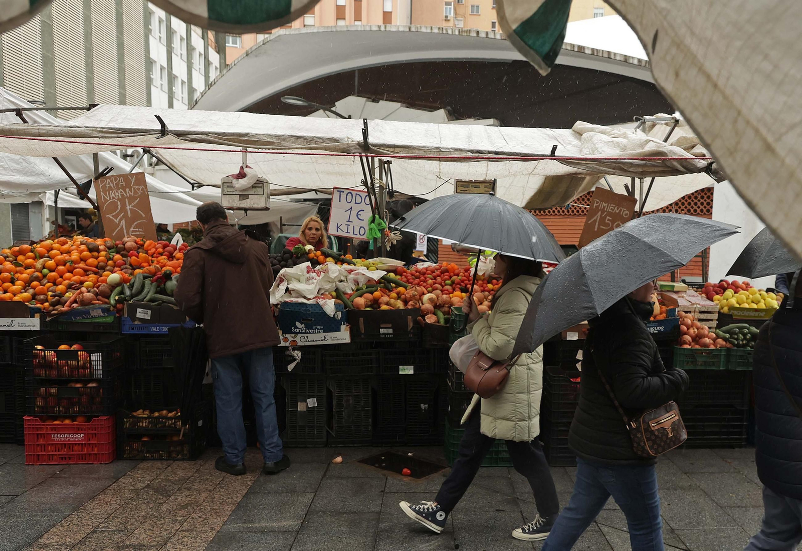 Fotos de la borrasca Laurence a su paso por Algeciras