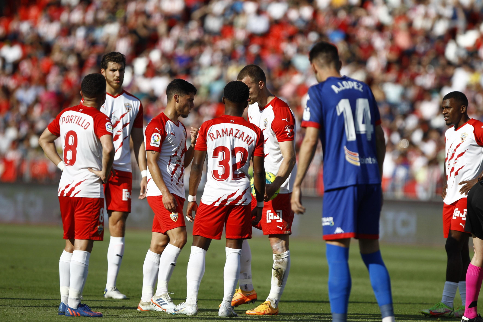 Imágenes del partido U.D. Almería-S.D. Amorebieta
