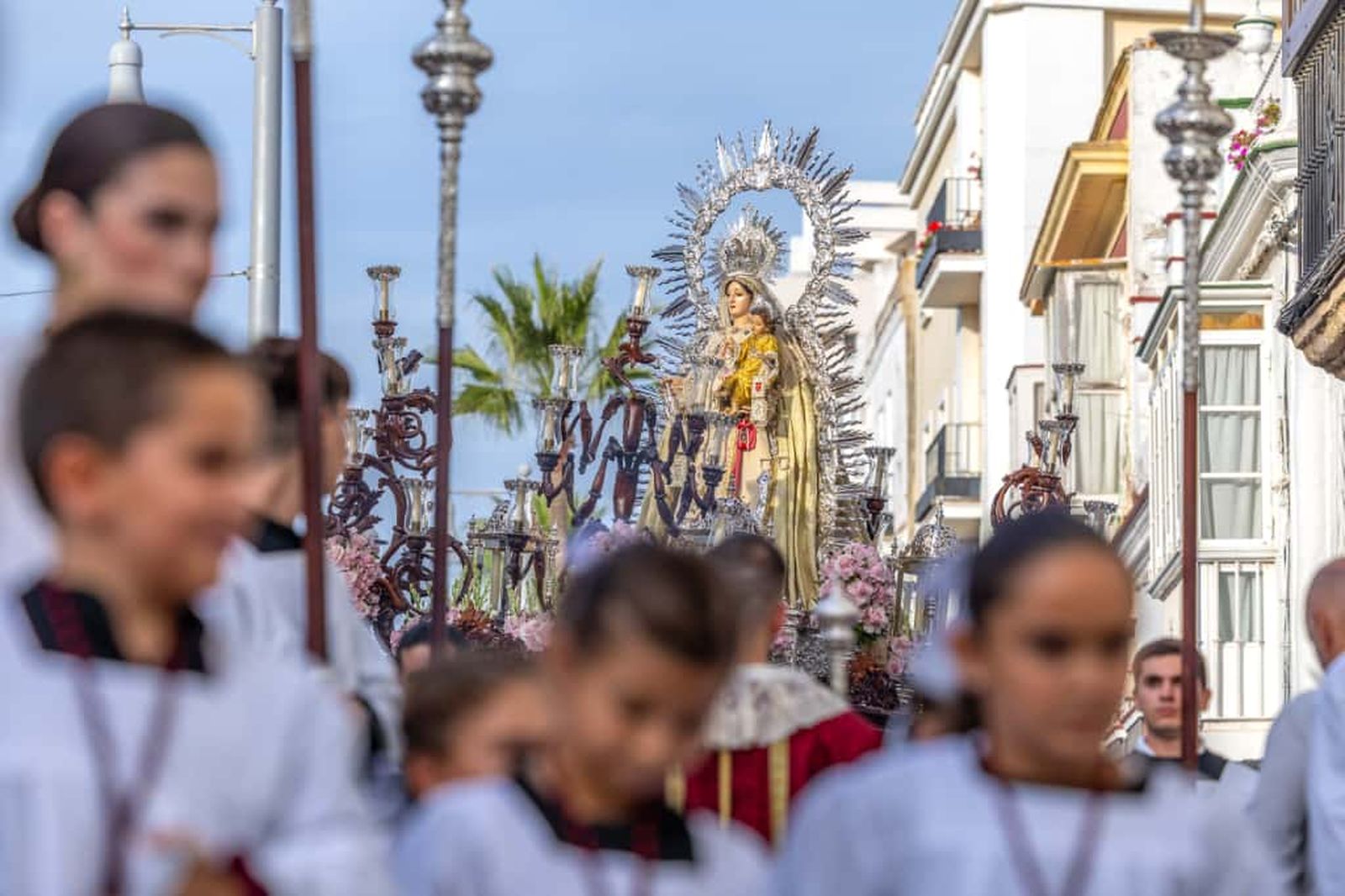 Procesión de la Virgen de las Mercedes en San Fernando: las imágenes