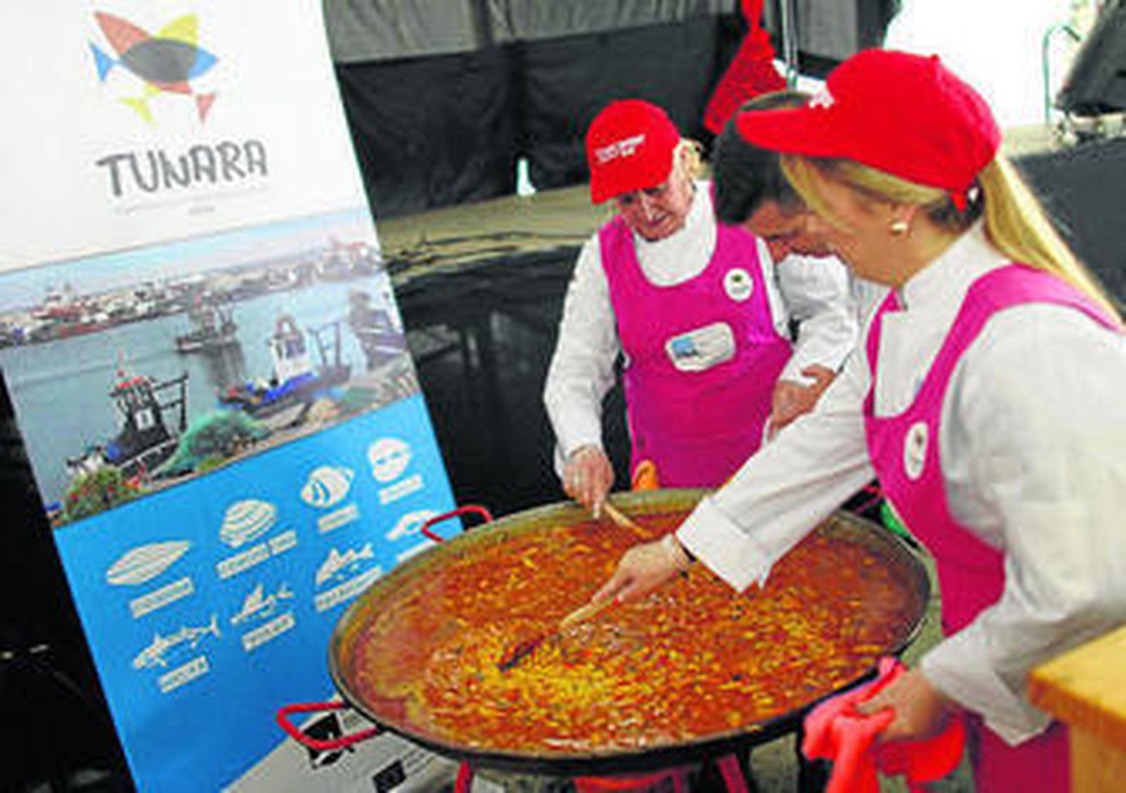 El arroz con corruco que ofrecieron los pesqueros de La Atunara.