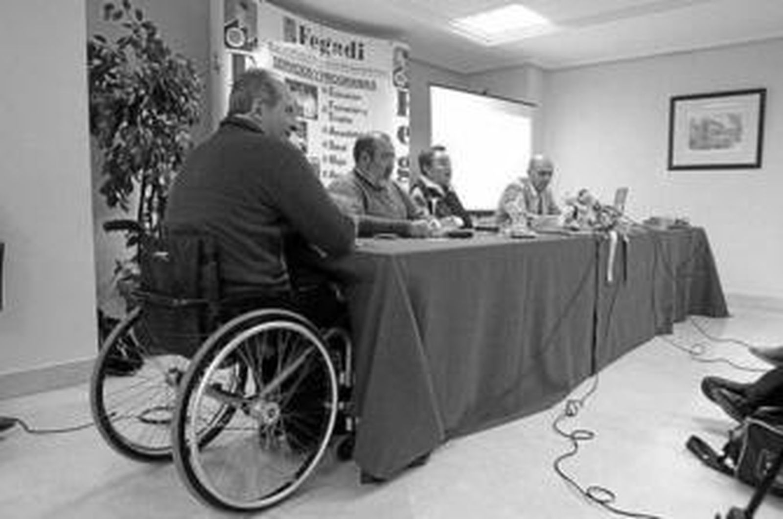 Imagen de una rueda de prensa celebrada en Fegadi.