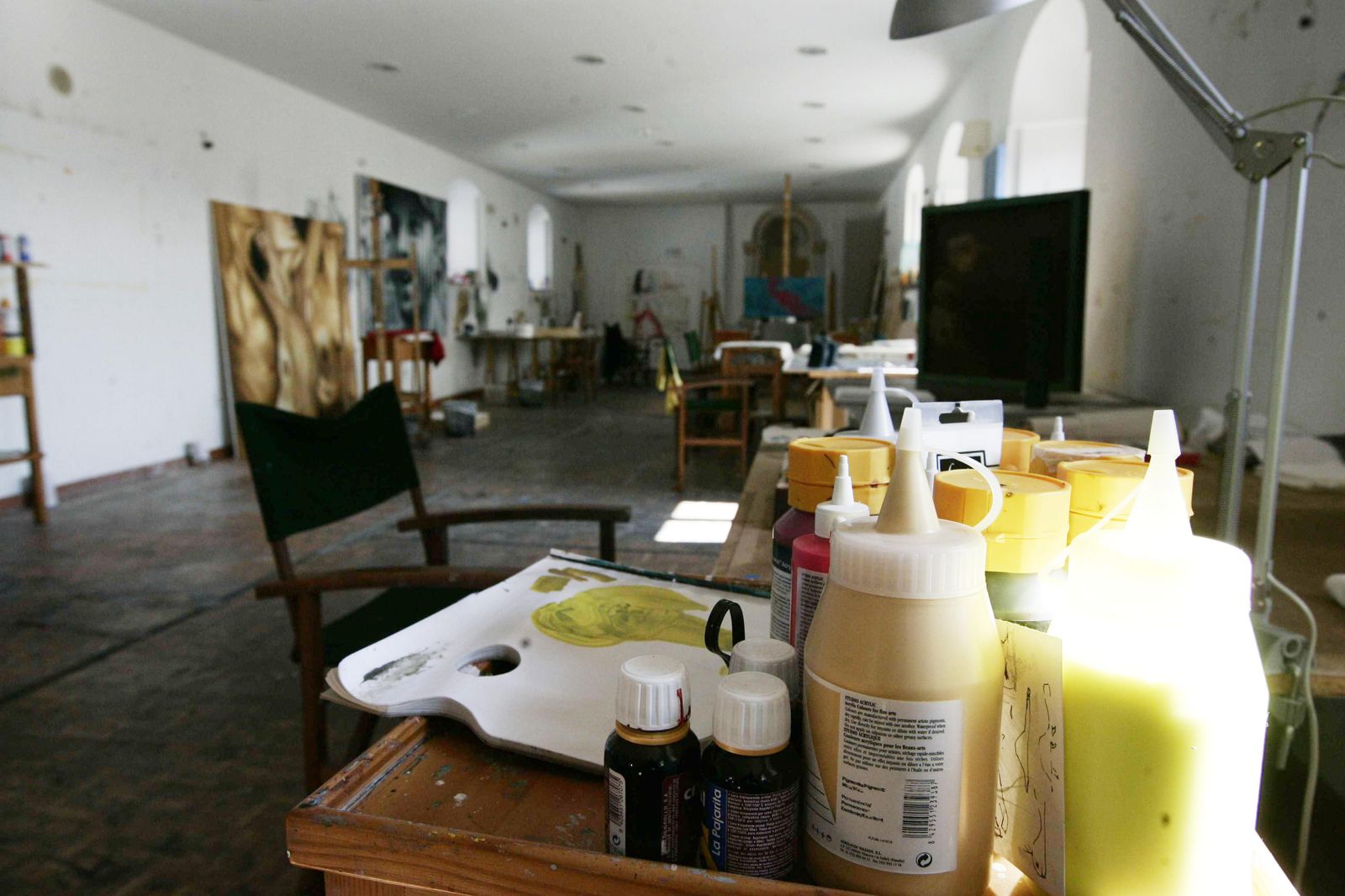 Taller en el interior de la Fundación Antonio Gala para Jóvenes Creadores.