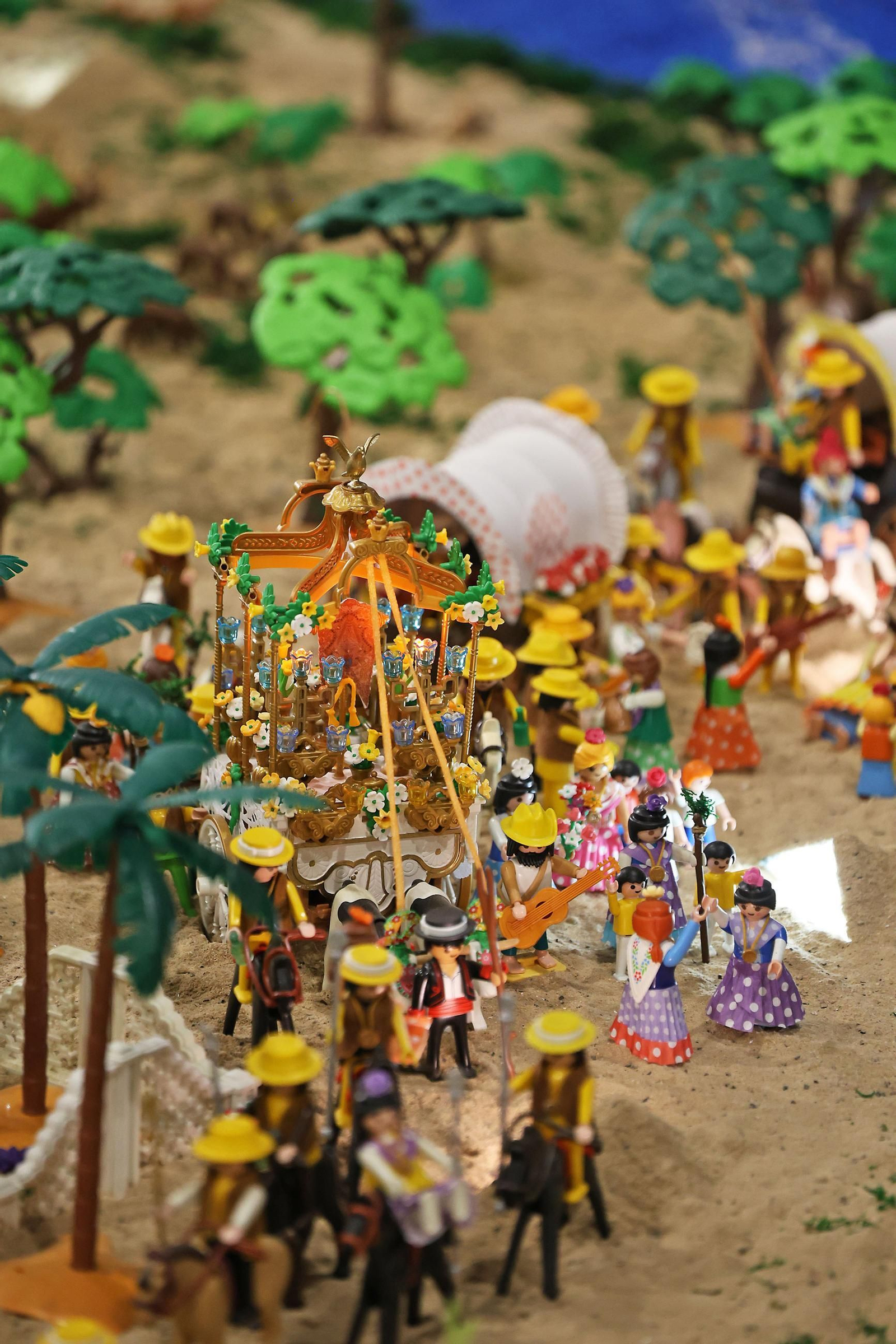 Imágenes del Belén de Playmobil más grande del mundo dedicado al Rocío
