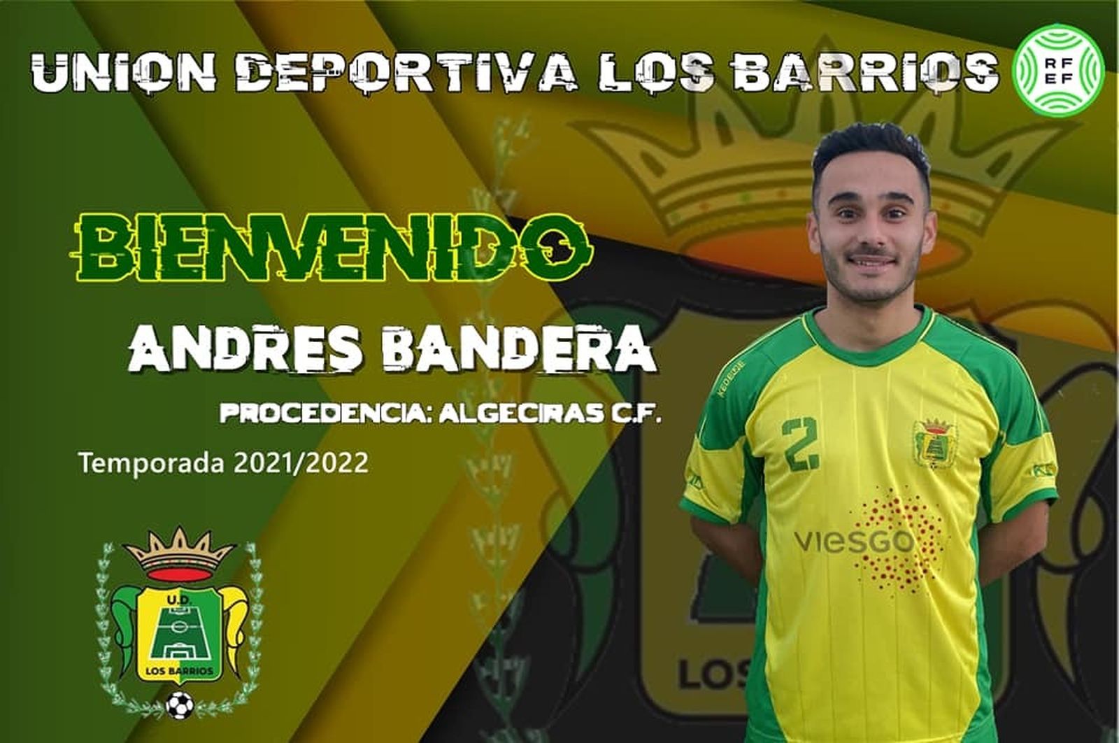 El anuncio del fichaje del sanroqueño Andrés Bandera, del Algeciras B