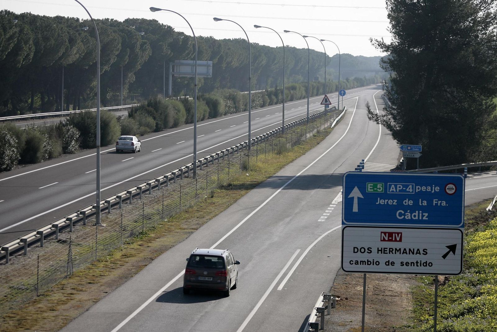 Autopista Sevilla-Cádiz.