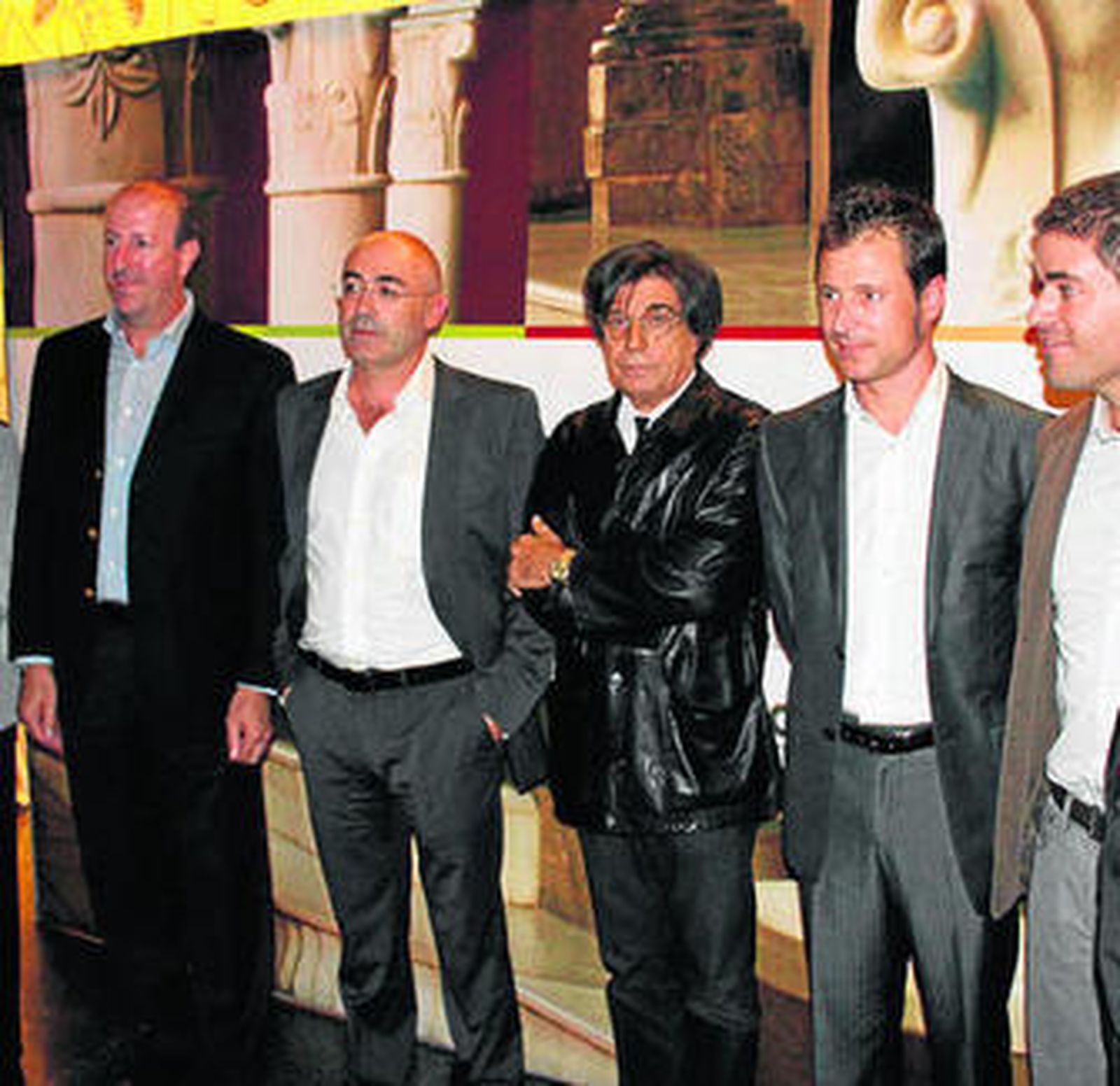 El presidente de AEMA y el gerente del CTAP, entre otros, en Lítica Forum.