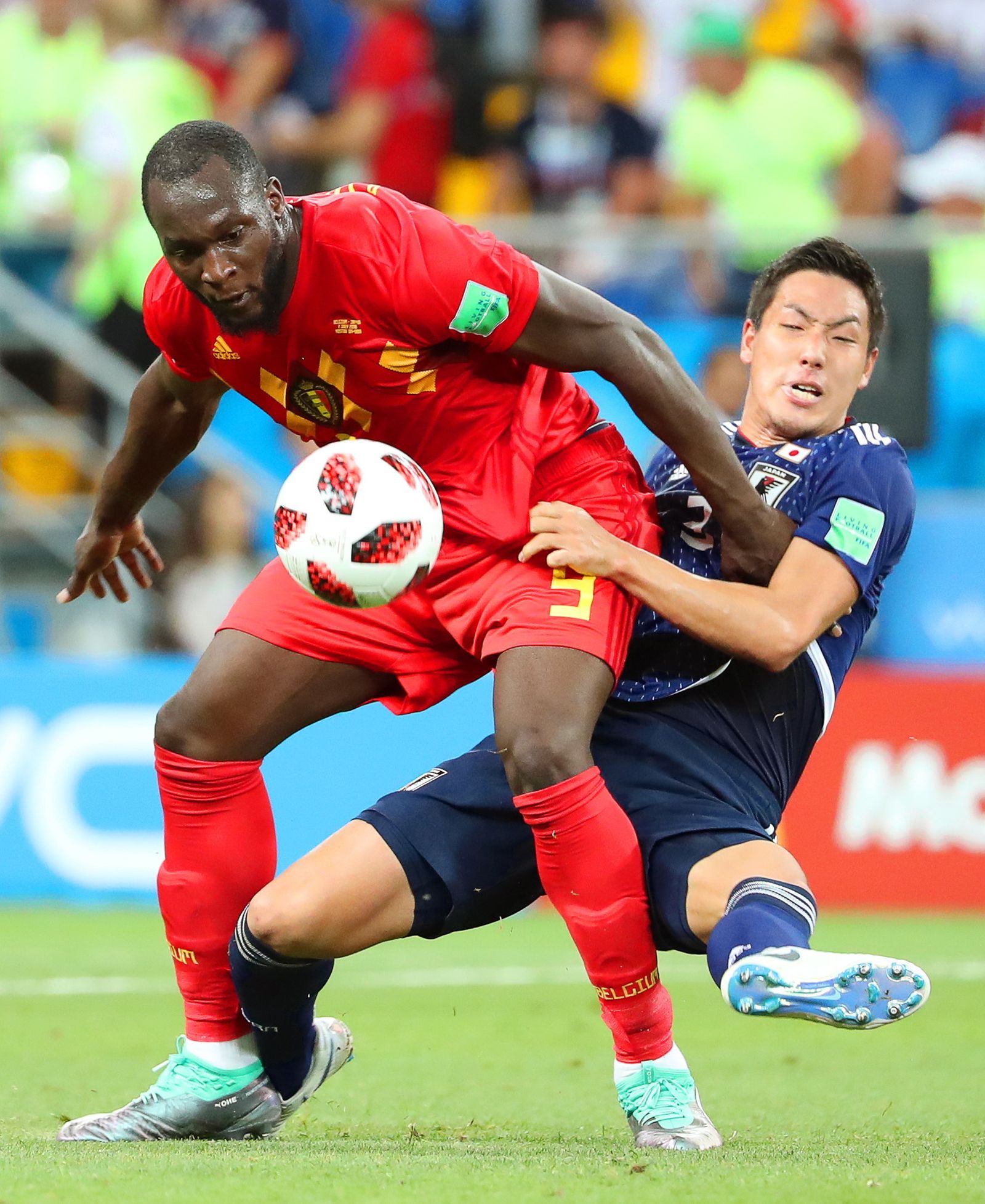 Las imágenes del Bélgica-Japón